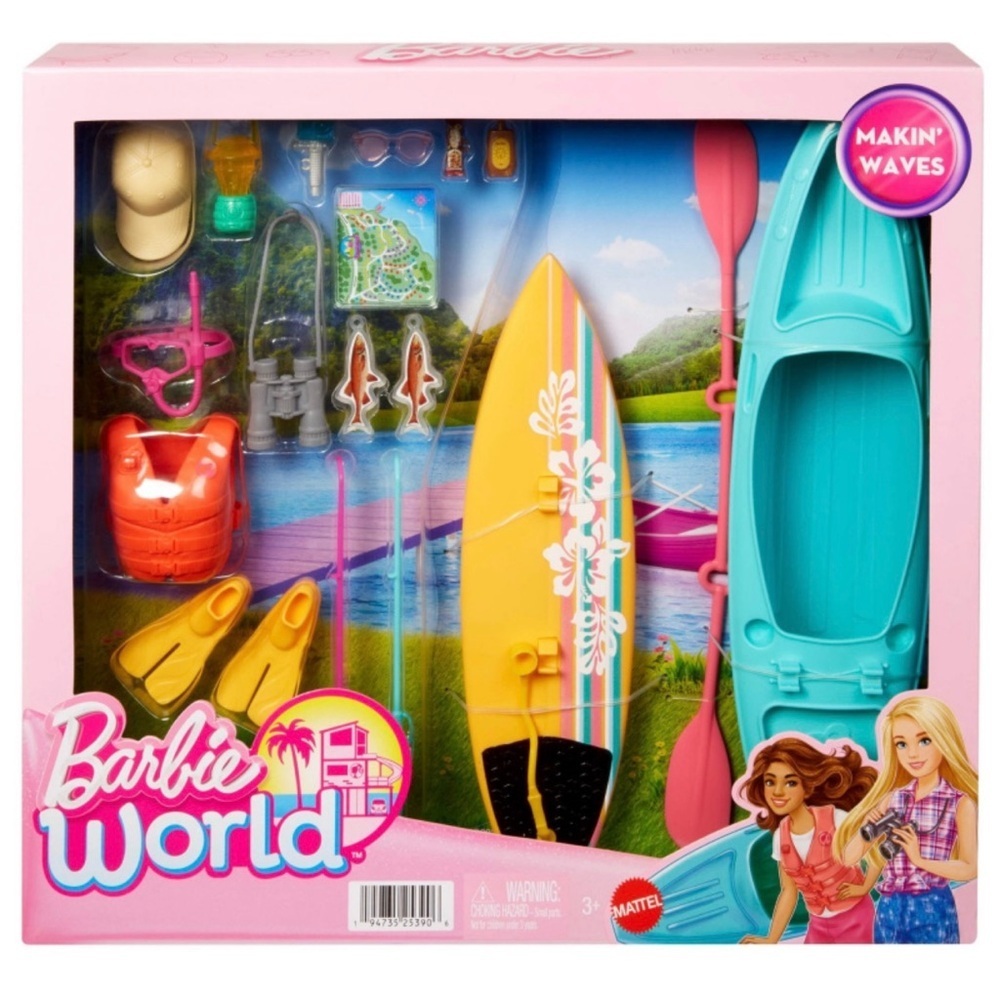 Barbie Makin' Waves Surf & Kayak Adventure Set